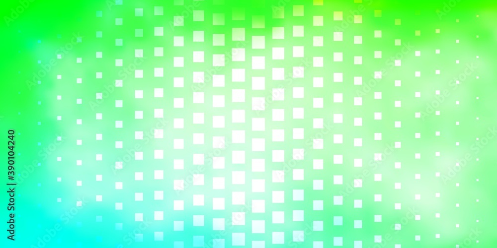 Light Green vector pattern in square style.