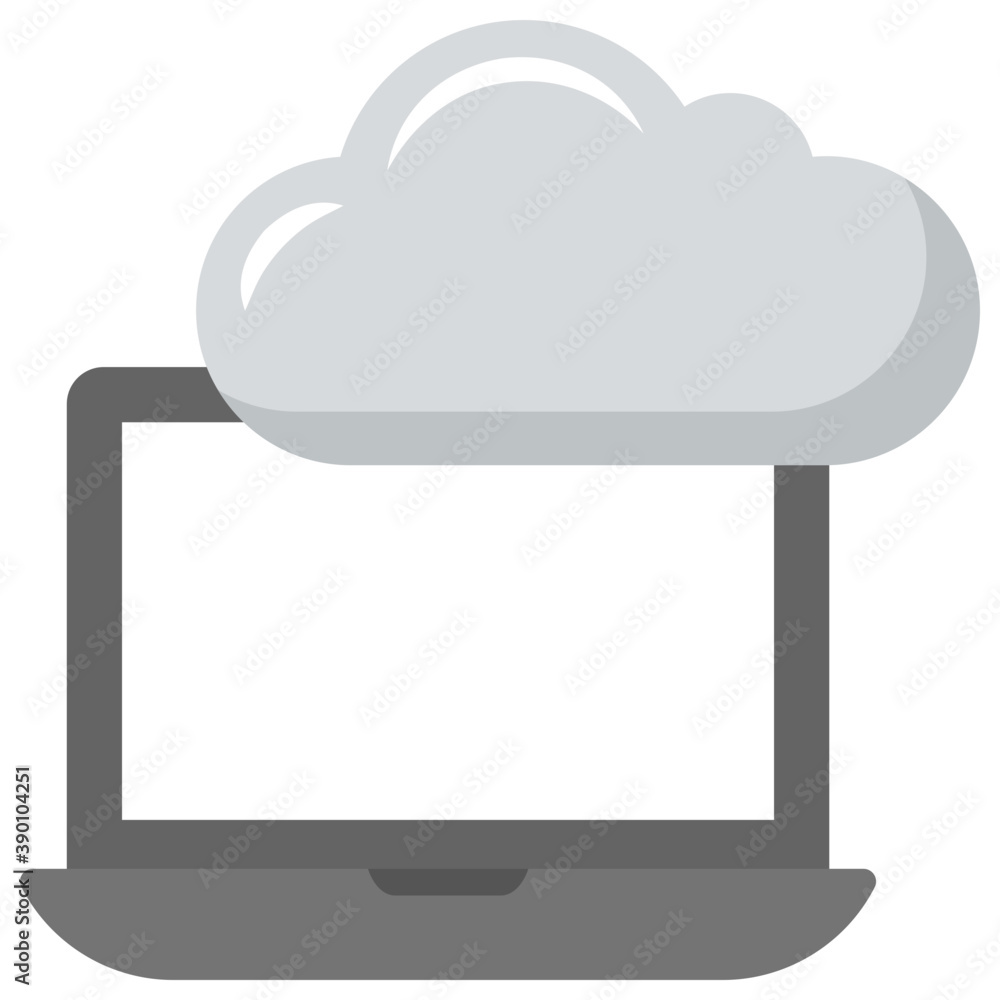 A simple vector icon cloud computing concept in flat design
A simple vector icon cloud computing concept in flat design