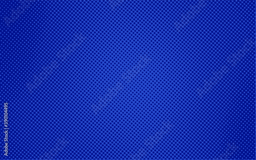 Vertical vector gradient deep dark azure blue pop-art halftone background template, texture. Vector illustration Geometric vintage monochrome fade wallpaper. Pop art print. Dotted retro pattern. 
