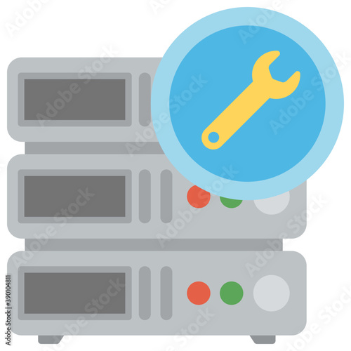 
A graphic image of set of organized data, network server 
