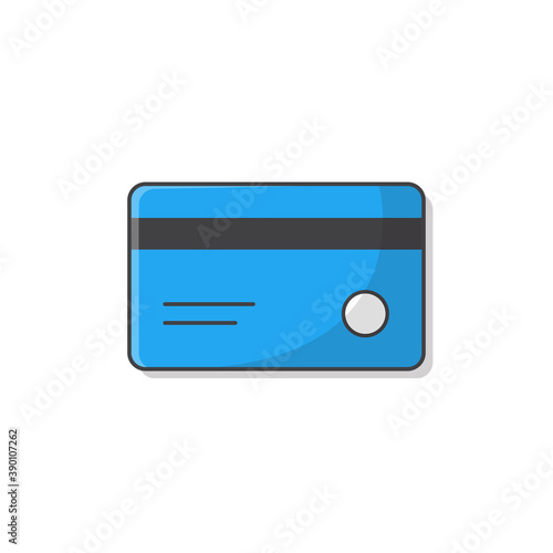 Credit Cards Vector Icon Illustration. Payment Method Icon