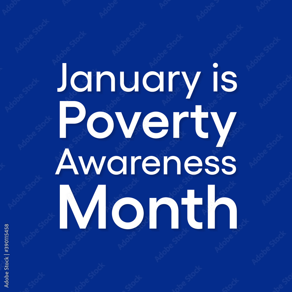 Vector illustration on the theme of National Poverty in America awareness month observed each year during January. Vector illustration on the theme of National Poverty in America awareness month observed each year during January.