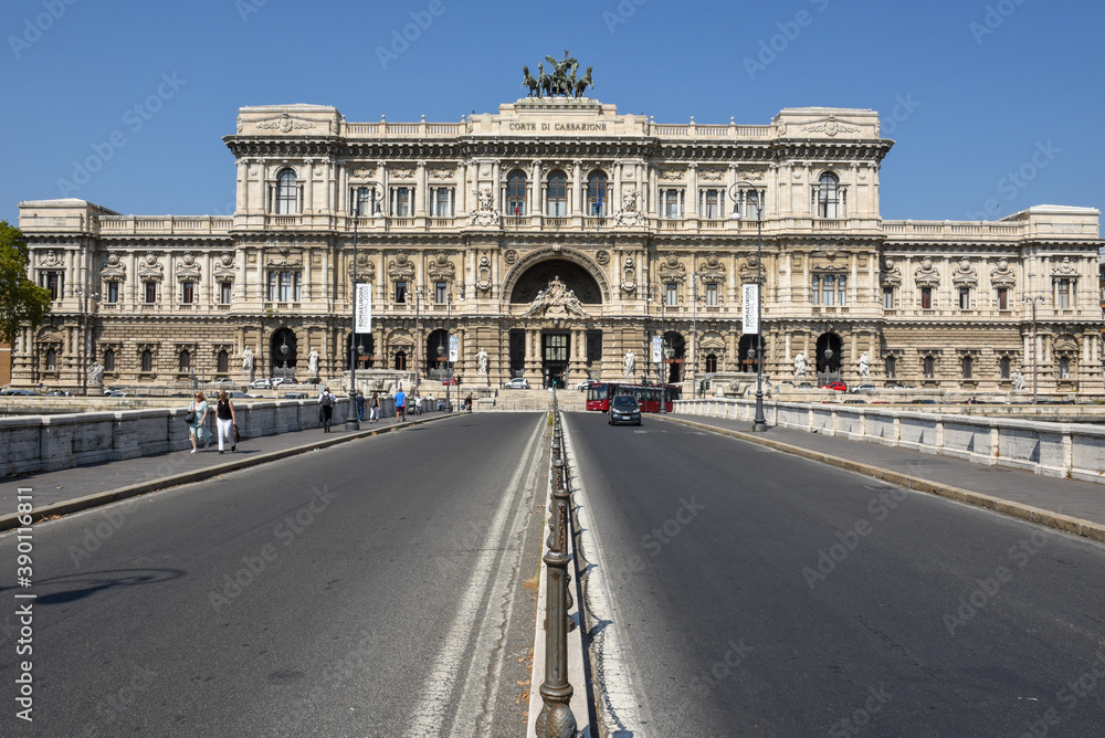 View at palace of justice on Rome in Italy