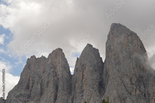 Hiking in the stunningly beautiful and dramatic mountains of South Tyrol in the Dolomites, Northern Italy