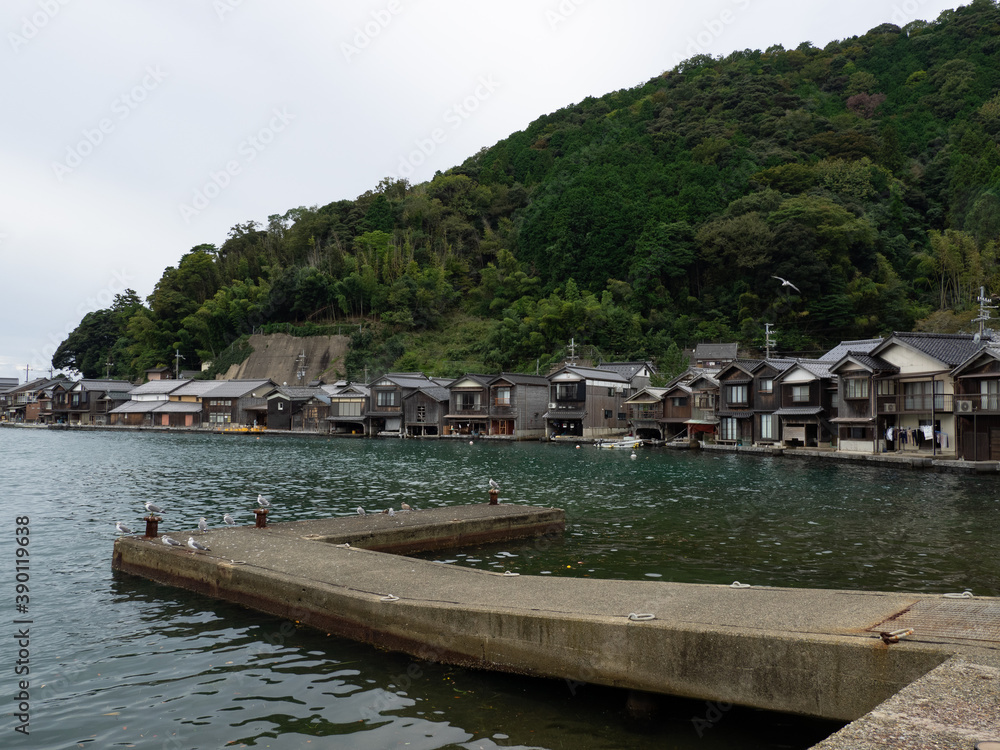 Obraz premium 伊根の船屋