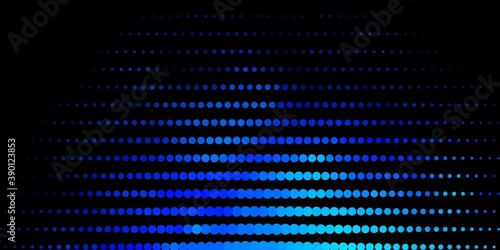 Dark BLUE vector template with circles.