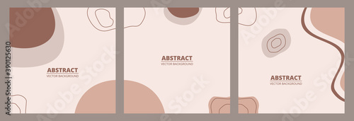 Instagram post puzzle feed template collection with doodle shape scribble hand drawn objects. Social media post template set.