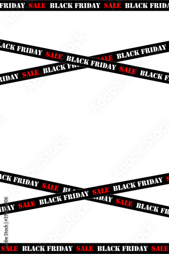 Concept for Black Friday. Ads that inform you about Black Friday. Graphic print for packaging paper, banner, flyer, invitation, flyer, invitation, website, online store, discount coupon.
