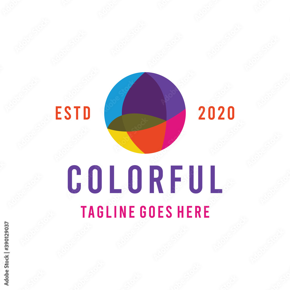 Colorful Circle Logo design Vector