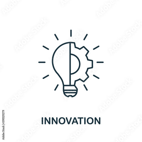 Innovation line icon. Simple element from digital disruption collection. Outline Innovation icon element