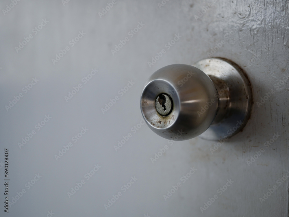 old and dirty Door knob, soft focus old and dirty Door knob, soft focus