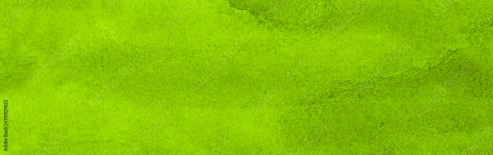 Vibrant green watercolor background. Lime texture on paper. Template for sites, postcards, posters. Vibrant green watercolor background. Lime texture on paper. Template for sites, postcards, posters.