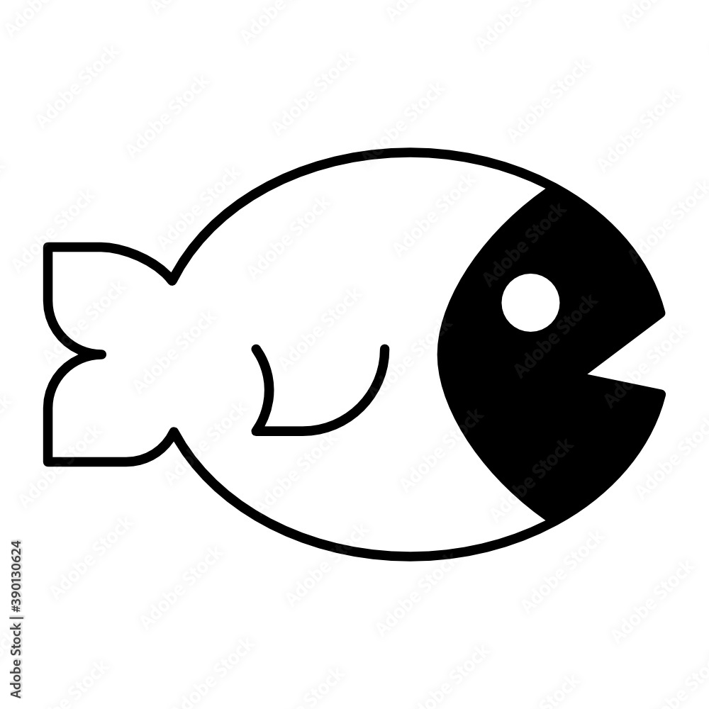 Fish Underwater Pet Concept Vector Icon Design, Aquatic Pet Symbol on White background, Seafood Sign Fish Underwater Pet Concept Vector Icon Design, Aquatic Pet Symbol on White background, Seafood Sign