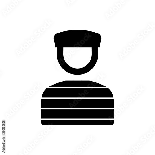 Criminal jail icon