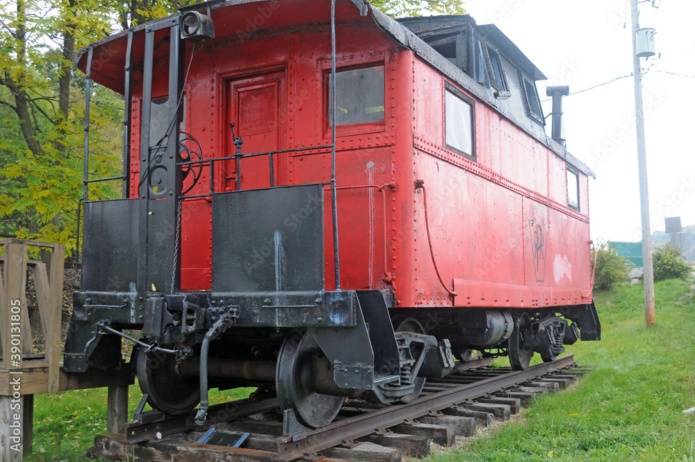 red caboose in Johnstown PA