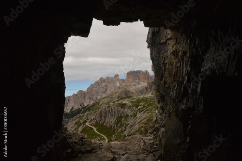 Hiking around the stunning and dramatic Drei Zinnen / Tre Cime di Lavaredo mountains in the Dolomites of Northern Italy