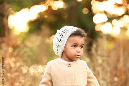 Cute African-American baby ...