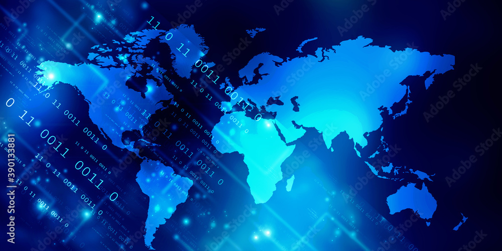 2d illustration world map abstract background 2d illustration world map abstract background