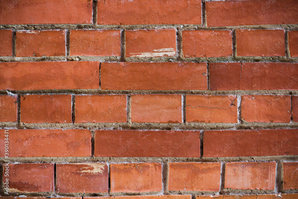Red plain big brick wall surface backdrop Red plain big brick wall surface backdrop