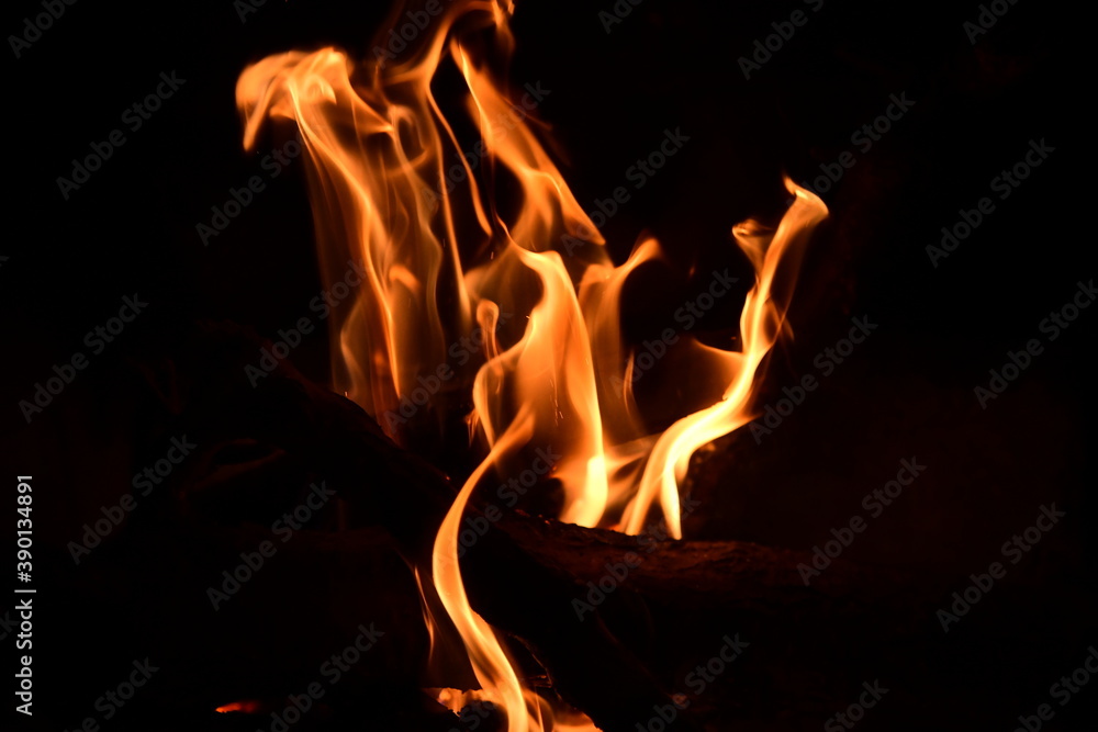fire in the fireplace fire in the fireplace