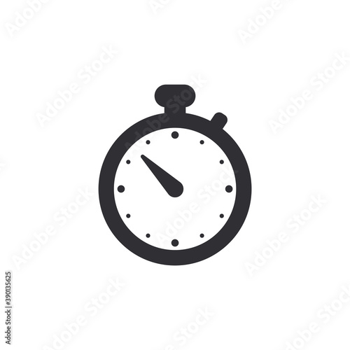 Stopwatch icon. Stopwatch. Vector timer. Measurement icon. Time clock sign. Watch icon. Vector clock face. Countdown. Сlassic dial. Speed measurement. Vector illustration. Color easy to edit. 