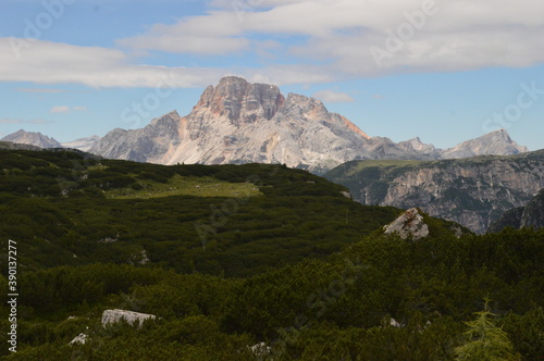 Hiking around the dramatic and beautiful Tre Cime   Drei Zinnen mountains in Lavaredo Dolomites in Northern Italy