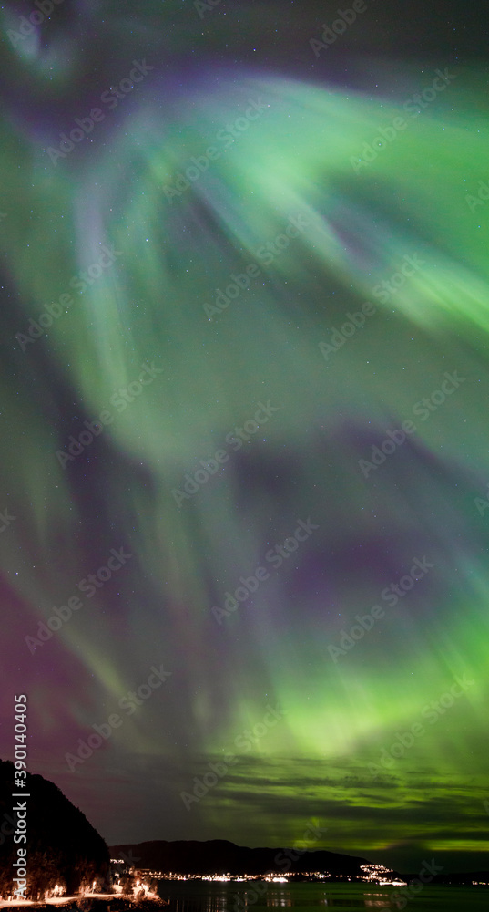 aurora borealis in Trondheim