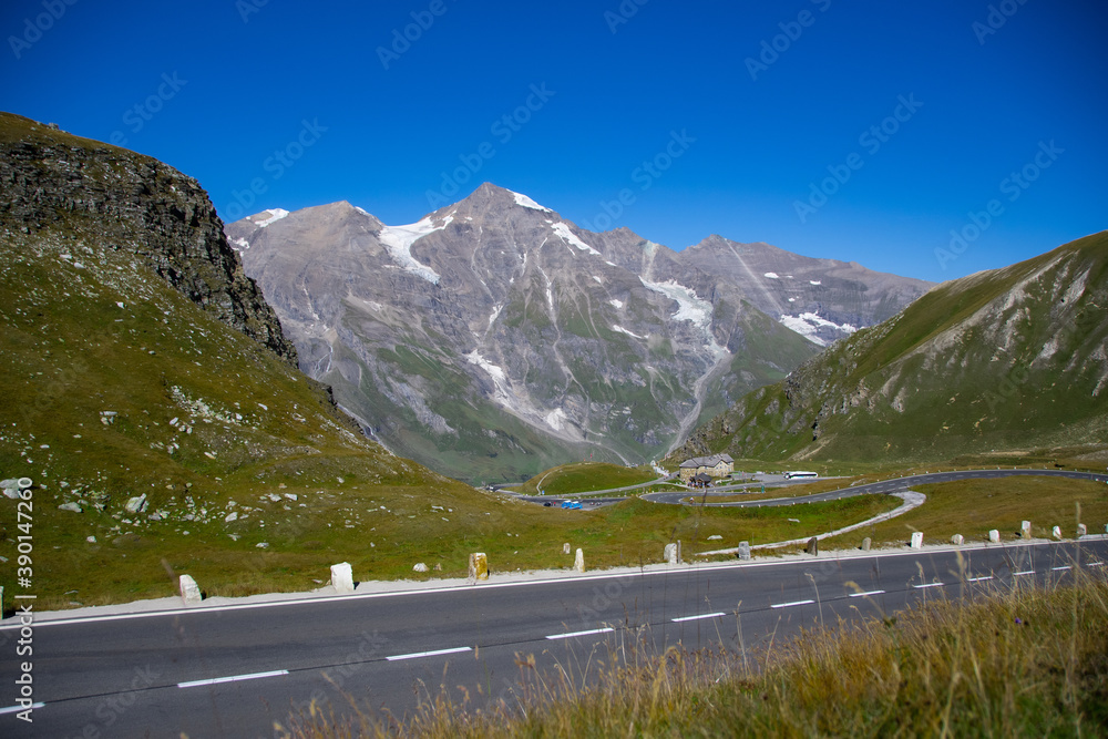 The famous Grossglockner High Alpine Road in summer