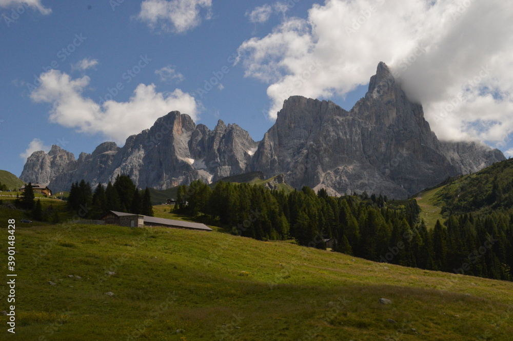 Hiking and climbing in the stunning valleys and mountains of Val di Fiemme in the Dolomites, Italy