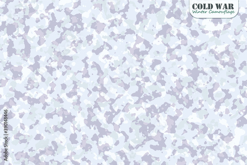 Winter Camouflage (Cold War) Fashion patterns for use on clothing or armor surfaces. Camouflage to blend in with the high mountains, frost and snow in the surrounding winter forest.