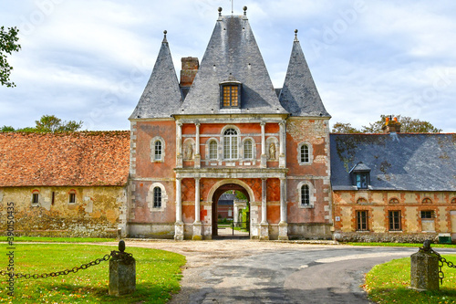 Radepont, France - september 28 2020 : the picturesque Bonnemare castle photo