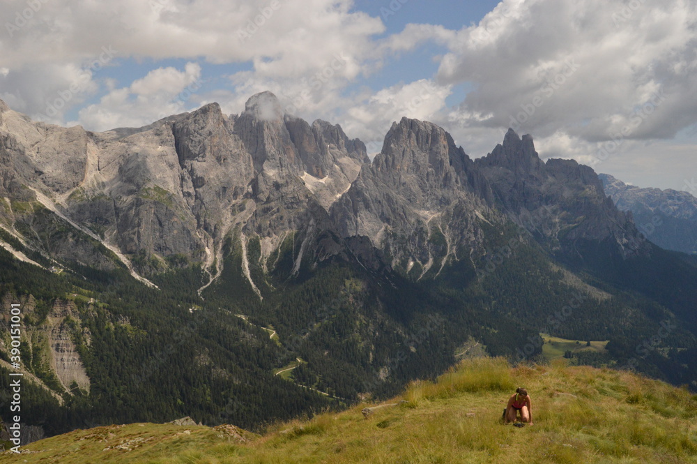 Hiking and climbing in the stunning valleys and mountains of Val di Fiemme in the Dolomites, Italy Hiking and climbing in the stunning valleys and mountains of Val di Fiemme in the Dolomites, Italy