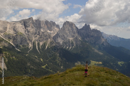 Hiking and climbing in the stunning valleys and mountains of Val di Fiemme in the Dolomites, Italy