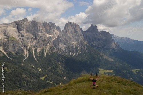 Hiking and climbing in the stunning valleys and mountains of Val di Fiemme in the Dolomites, Italy