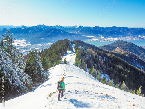 Winterwandern auf den Baumgartenschneid (Tegernsee)