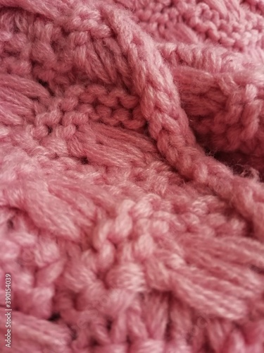 knitted pink background