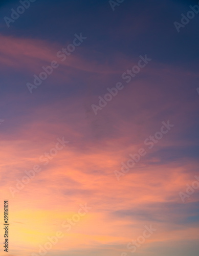 Fototapeta Naklejka Na Ścianę i Meble -  sunset in the sky vertical background 