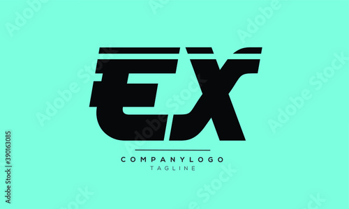 EX initials monogram alphabet logo design