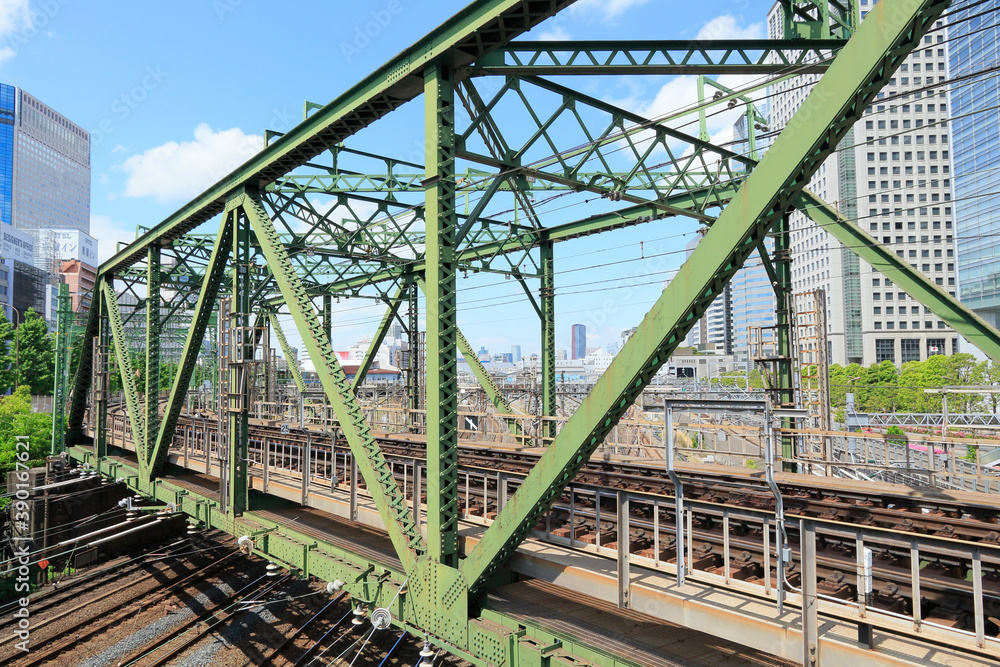 Fototapeta premium 京急八ツ山橋鉄橋