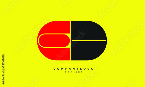 ED initials monogram alphabet logo design