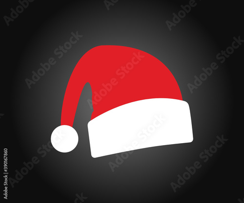 Christmas Santa Claus Red White And caps set. New Year Red Hat Isolated on Transparent Background. New year decoration costume Vector illustration. Winter Cap. Vector illustration.  © doyeldesign