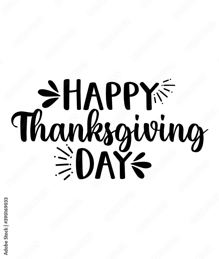Fototapeta premium Happy Thanksgiving Day svg
