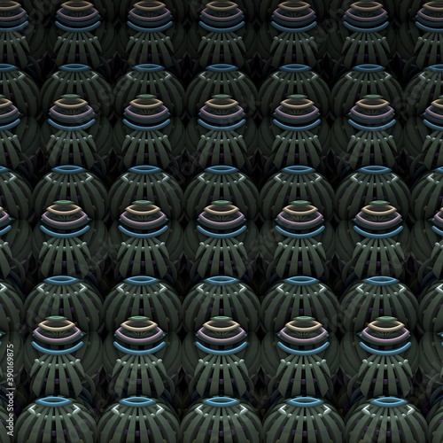 Fotografie Abstract 3D pattern background in a modern decor style.