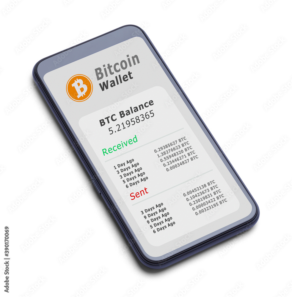 Fototapeta premium Bitcoin Digital Wallet