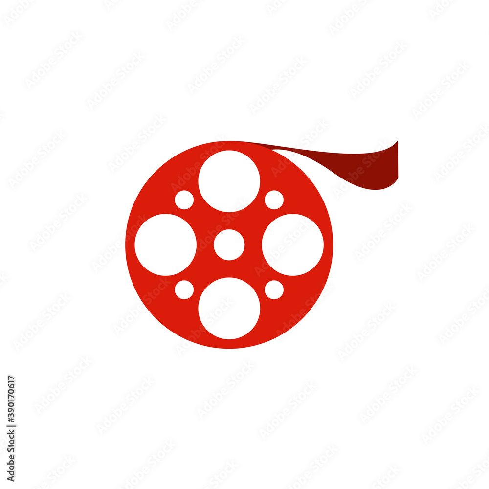 Illustration Vector Graphic of Film Roll Logo