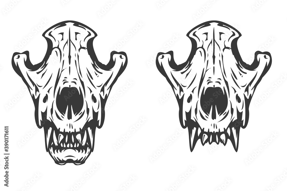 Share 68+ dog skull tattoo latest in.eteachers
