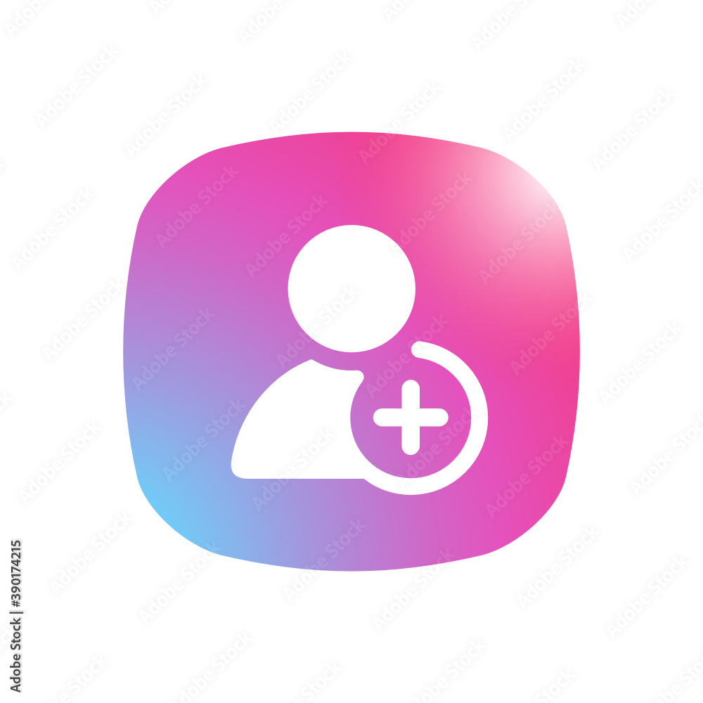 Add User - Mobile App Icon Add User - Mobile App Icon
