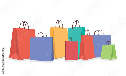 Purchased packages for an online store design on a white background