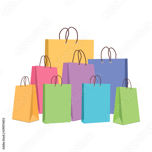 Purchased packages for an online store design on a white background