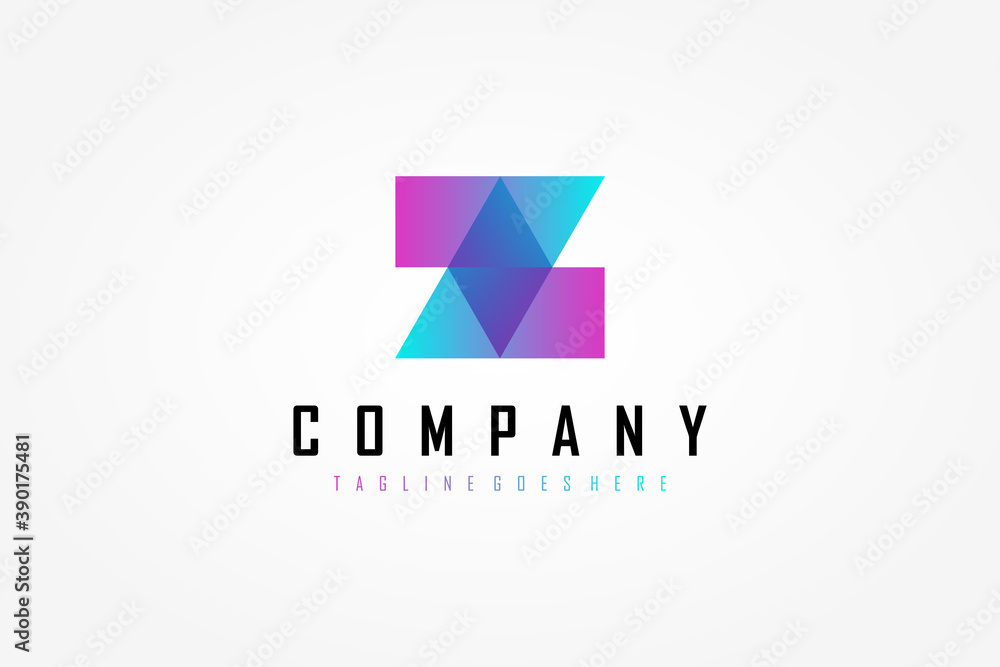 Abstract Initial Letter Z Logo. Blue and Purple Geometric Shape Origami Style isolated on White Background. Use for Business and Branding Logos. Flat Vector Logo Design Template Element. Abstract Initial Letter Z Logo. Blue and Purple Geometric Shape Origami Style isolated on White Background. Use for Business and Branding Logos. Flat Vector Logo Design Template Element.